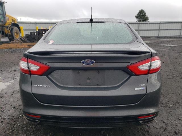 3FA6P0T93GR123663 - 2016 FORD FUSION SE GRAY photo 6