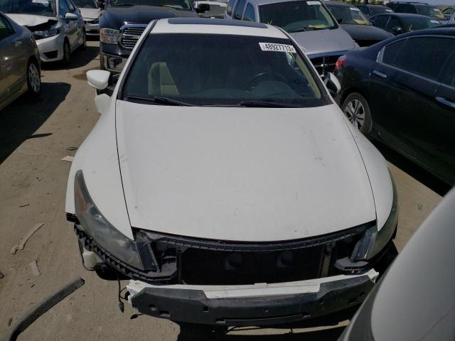 1HGCS2B84AA010002 - 2010 HONDA ACCORD EXL WHITE photo 5