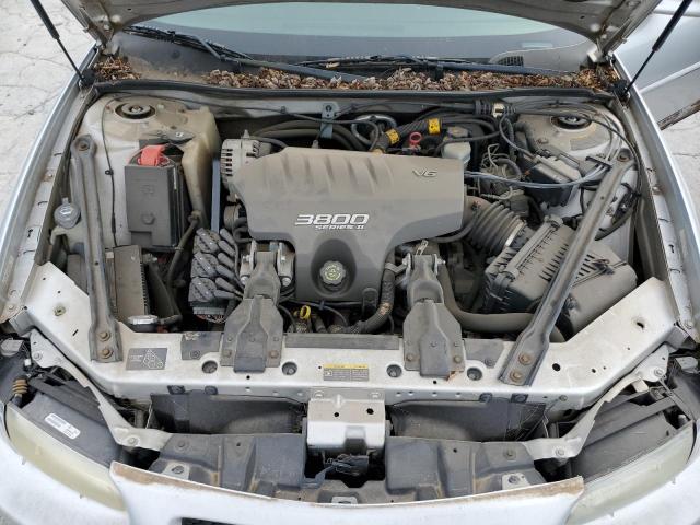 1G2WP12K32F149047 - 2002 PONTIAC GRAND PRIX GT SILVER photo 11