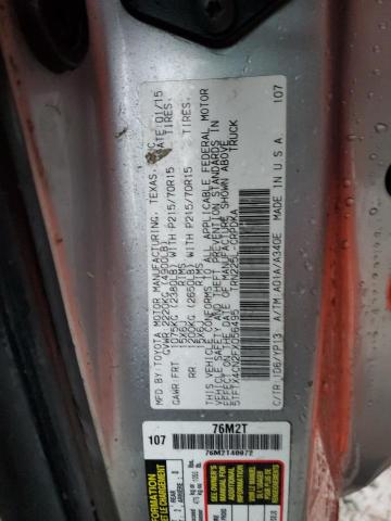 5TFTX4CN2FX056495 - 2015 TOYOTA TACOMA ACCESS CAB SILVER photo 12