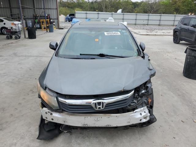 19XFB2F99CE045164 - 2012 HONDA CIVIC EXL GRAY photo 5