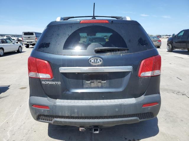 5XYKT4A23DG354182 - 2013 KIA SORENTO LX BLUE photo 6