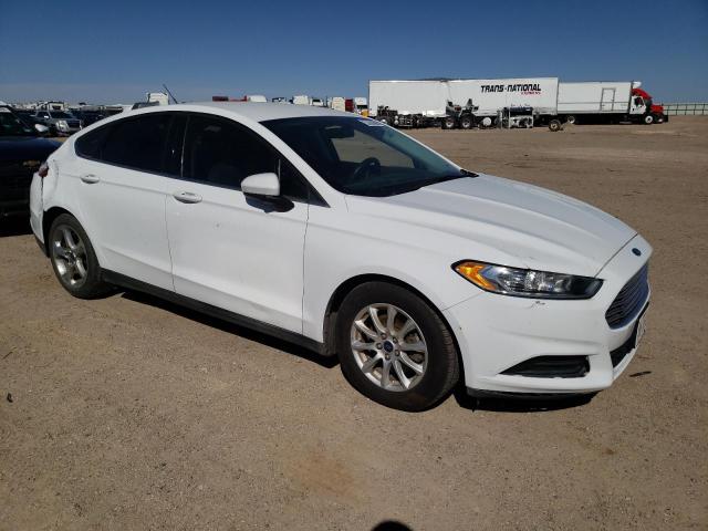 3FA6P0G77FR233851 - 2015 FORD FUSION S WHITE photo 4