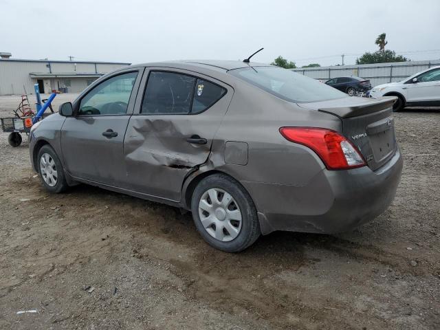 3N1CN7AP3EL862886 - 2014 NISSAN VERSA S GRAY photo 2