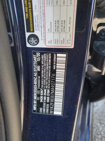 W1KZF8EB7MA927176 - 2021 MERCEDES-BENZ E 350 4MATIC BLUE photo 12