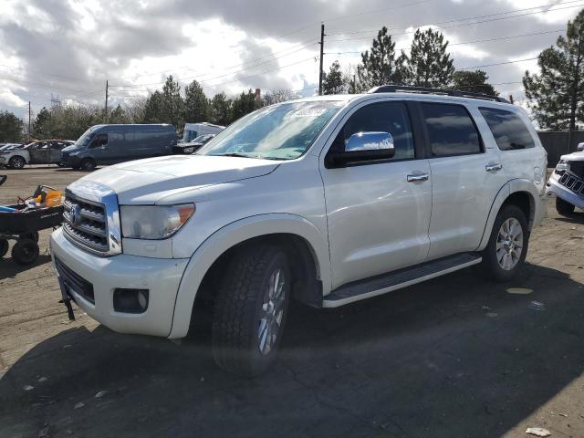 5TDDW5G1XDS087887 - 2013 TOYOTA SEQUOIA PLATINUM WHITE photo 1