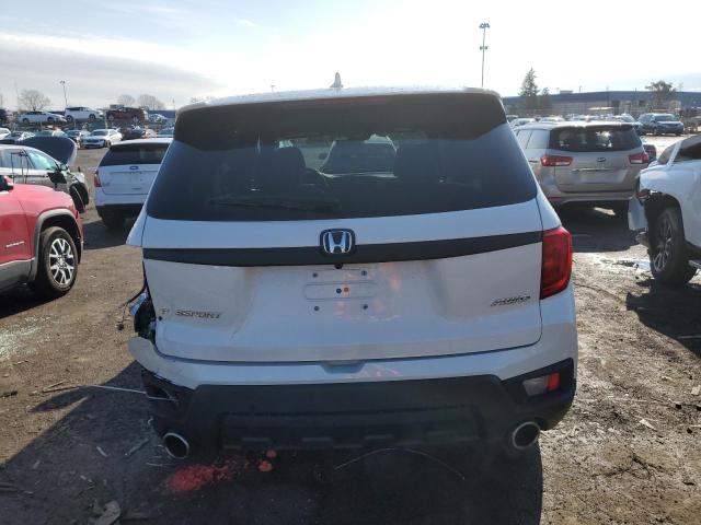 5FNYF8H50PB019028 - 2023 HONDA PASSPORT EXL WHITE photo 6