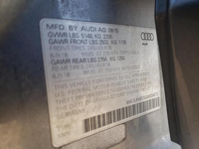 WA1UFAFL5GA009072 - 2016 AUDI A4 ALLROAD PREMIUM PLUS SILVER photo 12