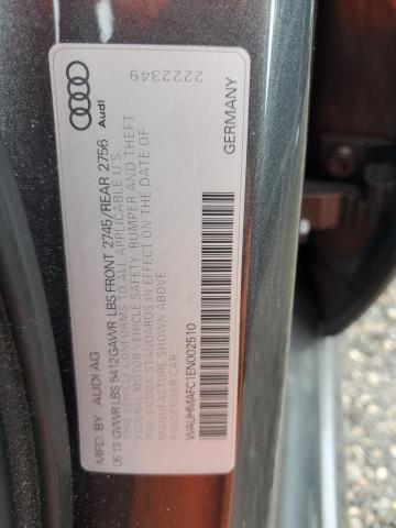 WAUHMAFC1EN002510 - 2014 AUDI A6 PRESTIGE ნაცრისფერი ფოტო 13