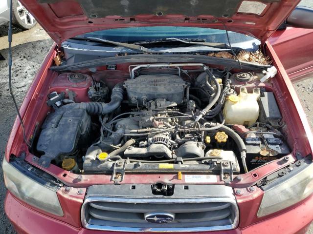 JF1SG656X4H755643 - 2004 SUBARU FORESTER 2.5XS Червоний фото 12