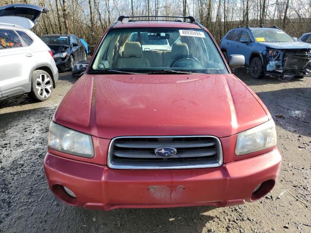 JF1SG656X4H755643 - 2004 SUBARU FORESTER 2.5XS Червоний фото 5