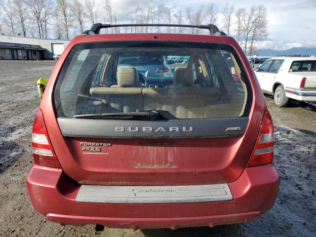 JF1SG656X4H755643 - 2004 SUBARU FORESTER 2.5XS Червоний фото 6