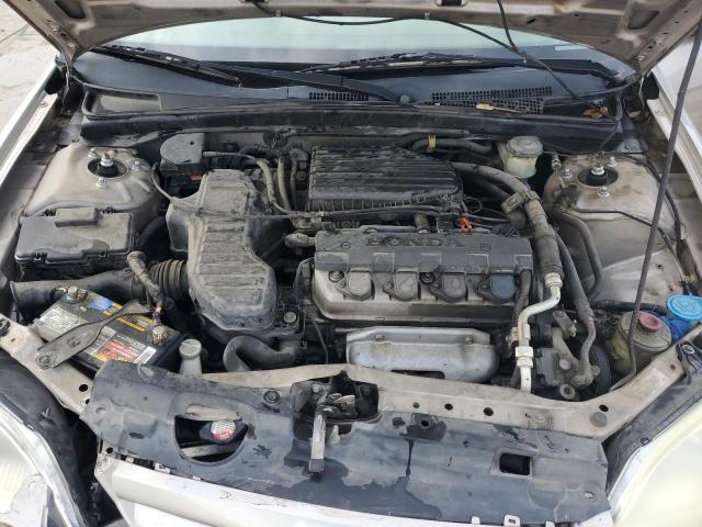 1HGES16542L045714 - 2002 HONDA CIVIC LX TAN photo 11