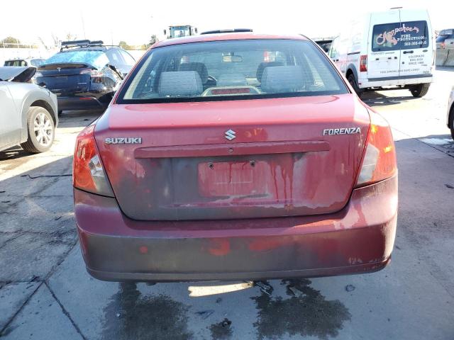 KL5JD56Z36K338314 - 2006 SUZUKI FORENZA BURGUNDY photo 6