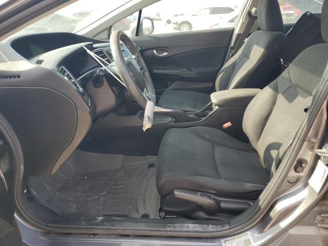 19XFB2F53DE005662 - 2013 HONDA CIVIC LX GRAY photo 7