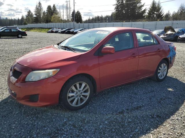 1NXBU40E89Z069004 - 2009 TOYOTA COROLLA BASE RED photo 1