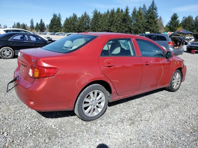 1NXBU40E89Z069004 - 2009 TOYOTA COROLLA BASE RED photo 3