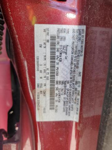 1FADP3F20DL266989 - 2013 FORD FOCUS SE RED photo 12