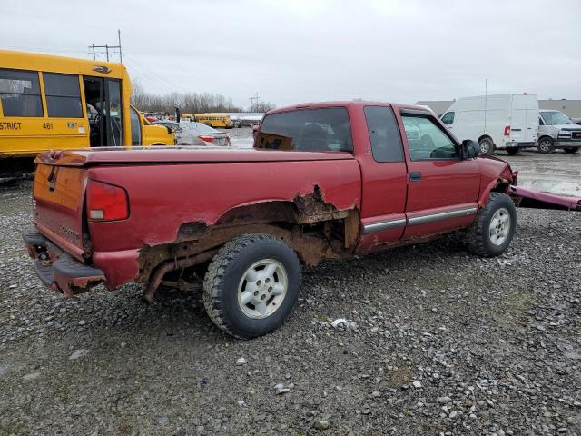 1GCDT19W0Y8243505 - 2000 CHEVROLET S TRUCK S10 RED photo 3