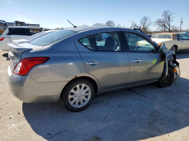 3N1CN7AP2EL870185 - 2014 NISSAN VERSA S GRAY photo 3