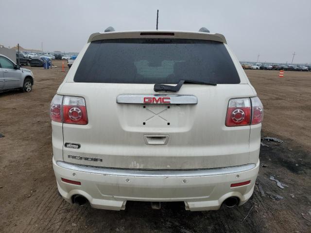 1GKKRTED7CJ170872 - 2012 GMC ACADIA DENALI WHITE photo 6