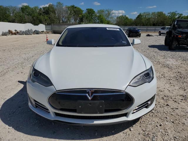 5YJSA1H16EFP40735 - 2014 TESLA MODEL S WHITE photo 5