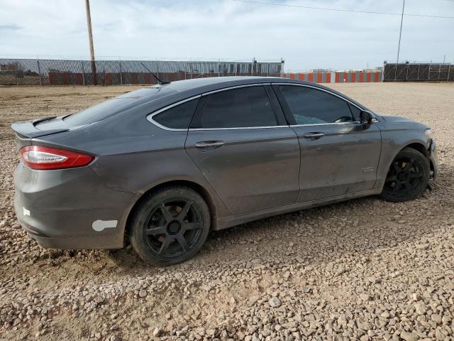 3FA6P0SUXER299466 - 2014 FORD FUSION TITANIUM PHEV GRAY photo 3