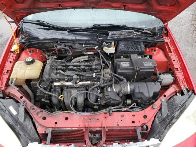 1FAFP34N07W237419 - 2007 FORD FOCUS ZX4 RED photo 11