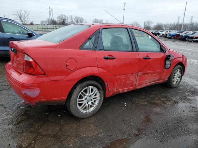 1FAFP34N07W237419 - 2007 FORD FOCUS ZX4 RED photo 3