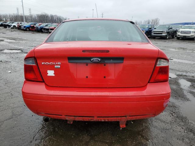 1FAFP34N07W237419 - 2007 FORD FOCUS ZX4 RED photo 6