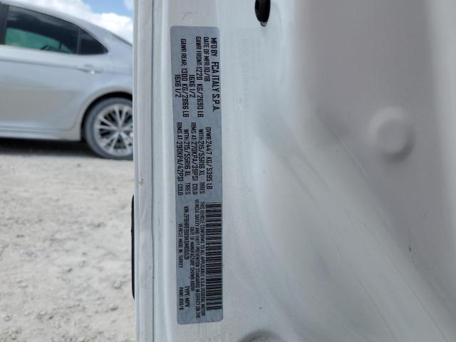 ZFBHRFBB9K6M05531 - 2019 RAM PROMASTER SLT WHITE photo 13