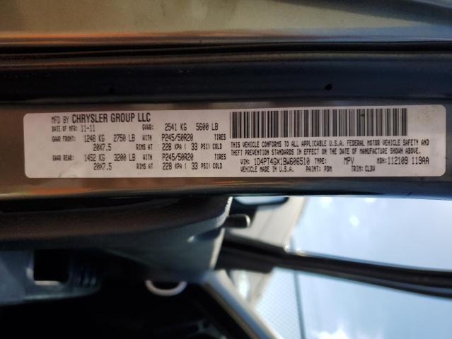 1D4PT4GX1BW606510 - 2011 DODGE NITRO HEAT GRAY photo 13