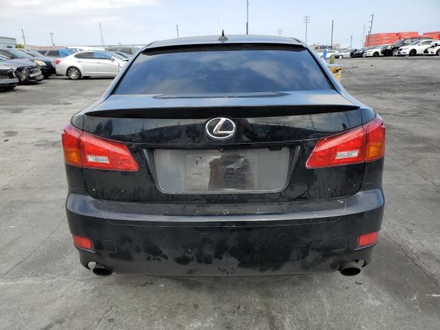 JTHBK262785059485 - 2008 LEXUS IS 250 BLACK photo 6