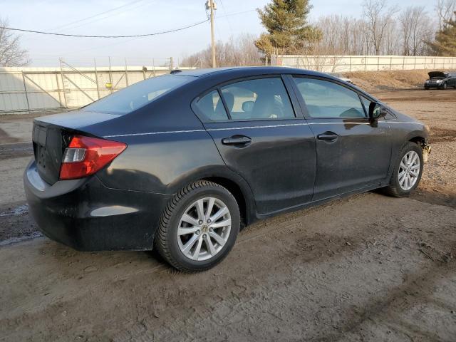 19XFB2F91CE041738 - 2012 HONDA CIVIC EXL შავი ფოტო 3