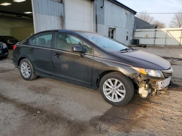 19XFB2F91CE041738 - 2012 HONDA CIVIC EXL შავი ფოტო 4