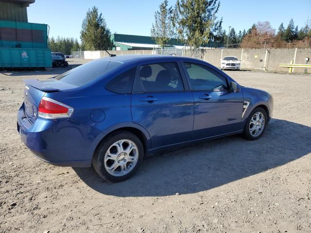 1FAHP35N18W249376 - 2008 FORD FOCUS SE BLUE photo 3