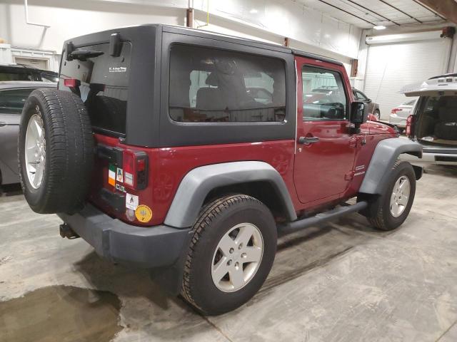 1C4AJWAG3CL119289 - 2012 JEEP WRANGLER SPORT BURGUNDY photo 3