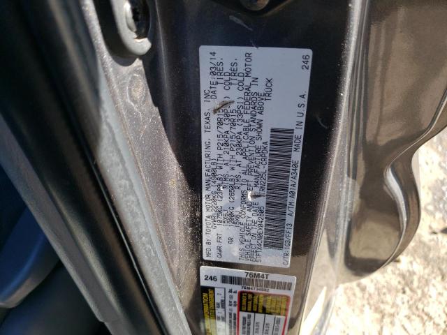 5TFTX4CN0EX042805 - 2014 TOYOTA TACOMA ACCESS CAB ნაცრისფერი ფოტო 12