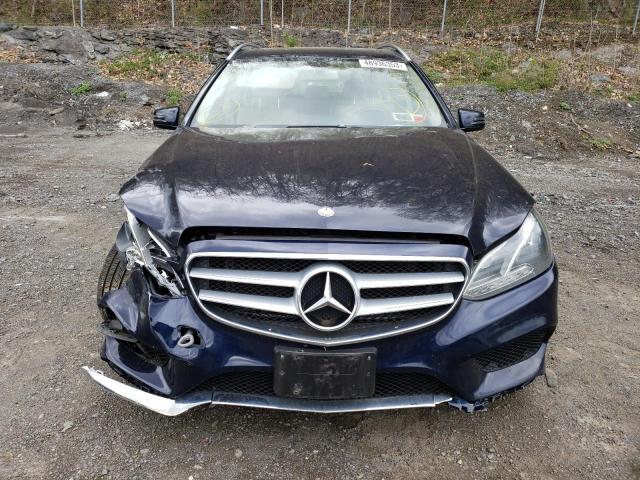 WDDHH8JB3FB083324 - 2015 MERCEDES-BENZ E 350 4MATIC WAGON BLUE photo 5