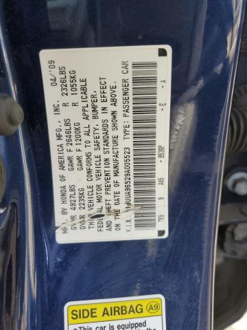 19UUA96529A005523 - 2009 ACURA TL BLUE photo 13