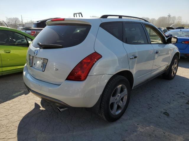 JN8AZ08T93W117316 - 2003 NISSAN MURANO SL WHITE photo 3