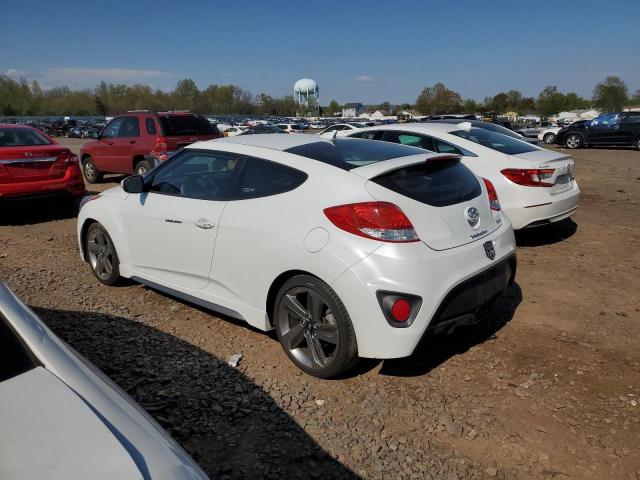 KMHTC6AE4FU231353 - 2015 HYUNDAI VELOSTER TURBO WHITE photo 2