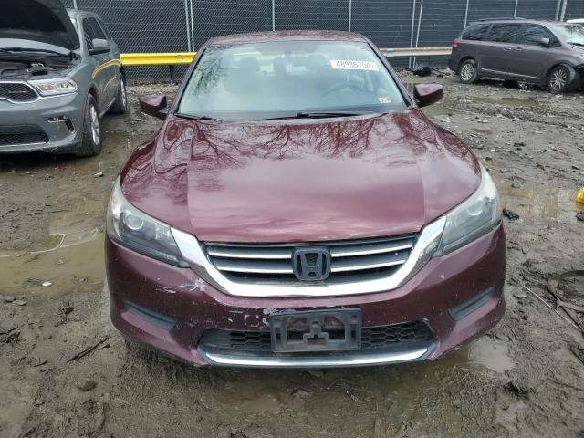 1HGCR2F3XDA050941 - 2013 HONDA ACCORD LX RED photo 5