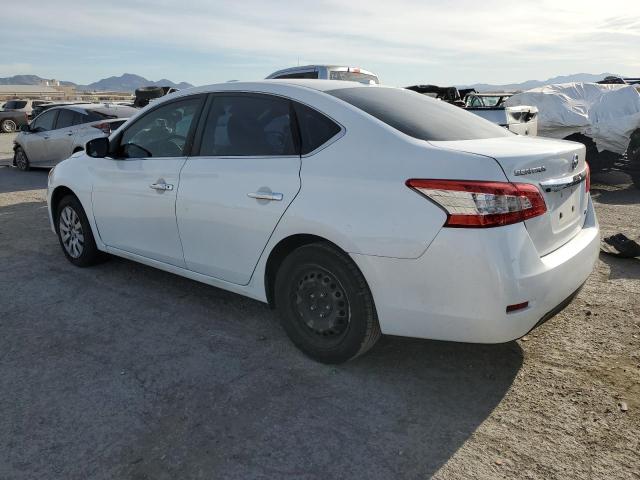 3N1AB7AP6EY312083 - 2014 NISSAN SENTRA S WHITE photo 2