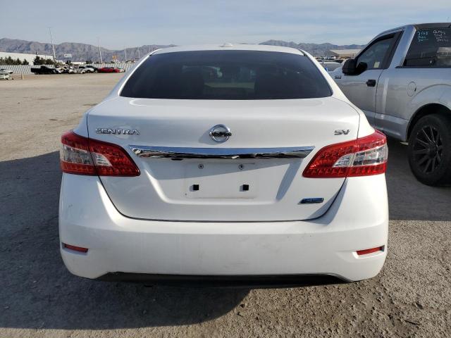 3N1AB7AP6EY312083 - 2014 NISSAN SENTRA S WHITE photo 6