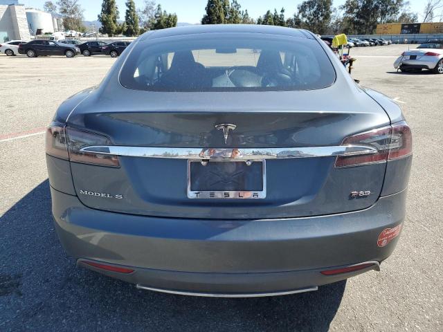 5YJSA1CP1DFP26669 - 2013 TESLA MODEL S GRAY photo 6