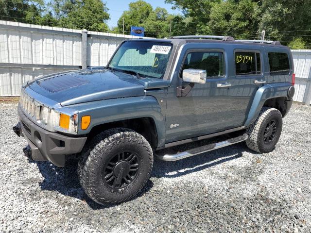 5GTDN13E678194540 - 2007 HUMMER H3 GRAY photo 1