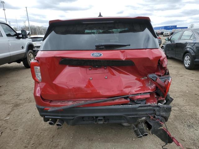 1FM5K8GC0MGB49550 - 2021 FORD EXPLORER ST RED photo 6