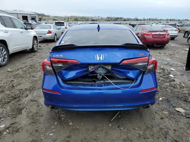 2HGFE1E59NH477150 - 2022 HONDA CIVIC SI BLUE photo 6