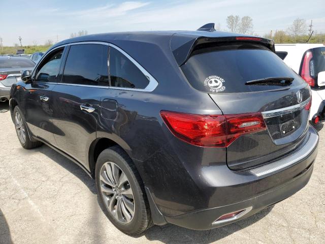 5FRYD4H44FB006673 - 2015 ACURA MDX TECHNOLOGY SILVER photo 2